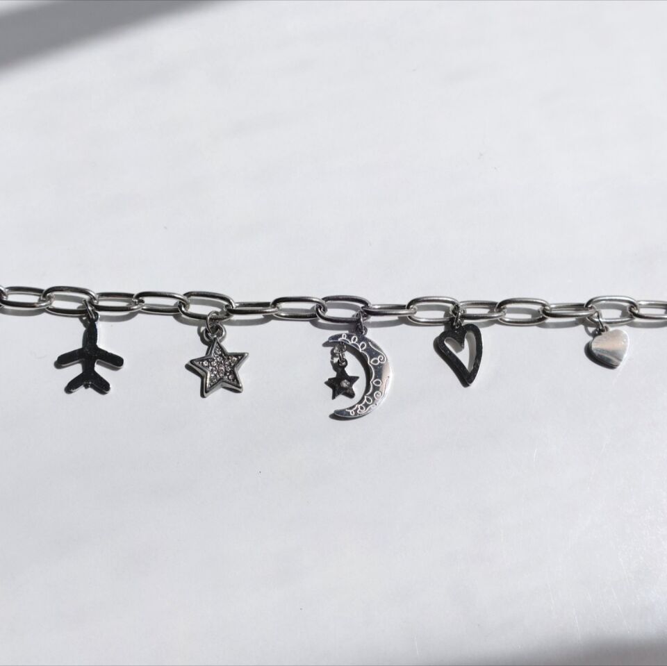 Çelik Charm Bileklik