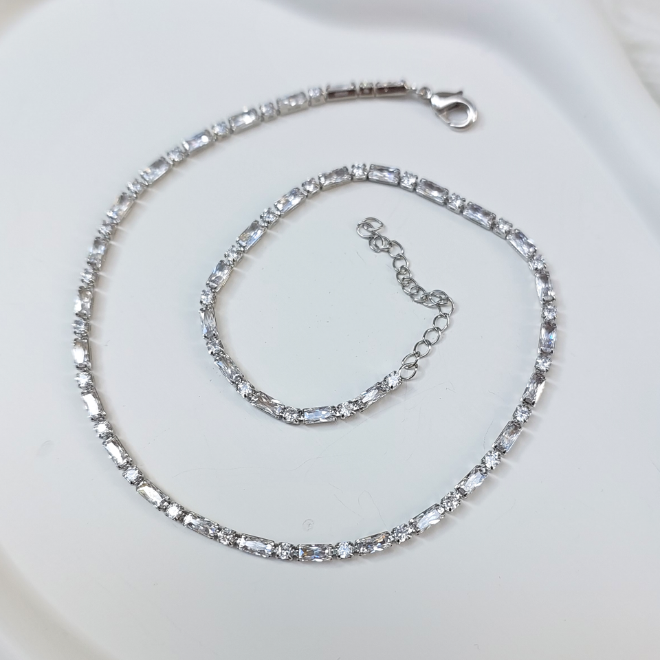 Özel Seri Baget İki Taşlı Kolye