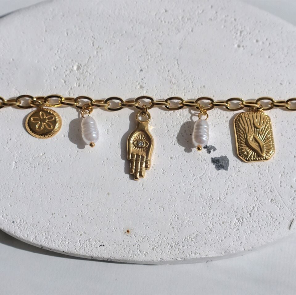 Çelik Charm Bileklik