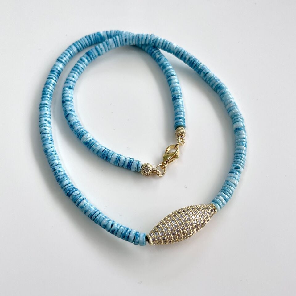 NJ Luxury Sedef Taşı Kolye