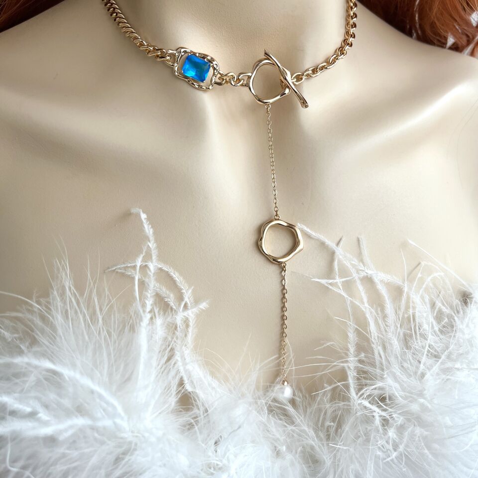 Özel Seri İnci Sallantılı Vip Kolye