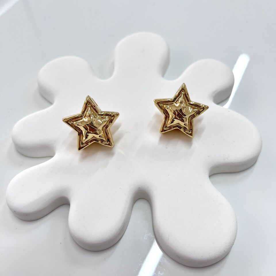 Çelik Açılabilir Yıldız Küpe