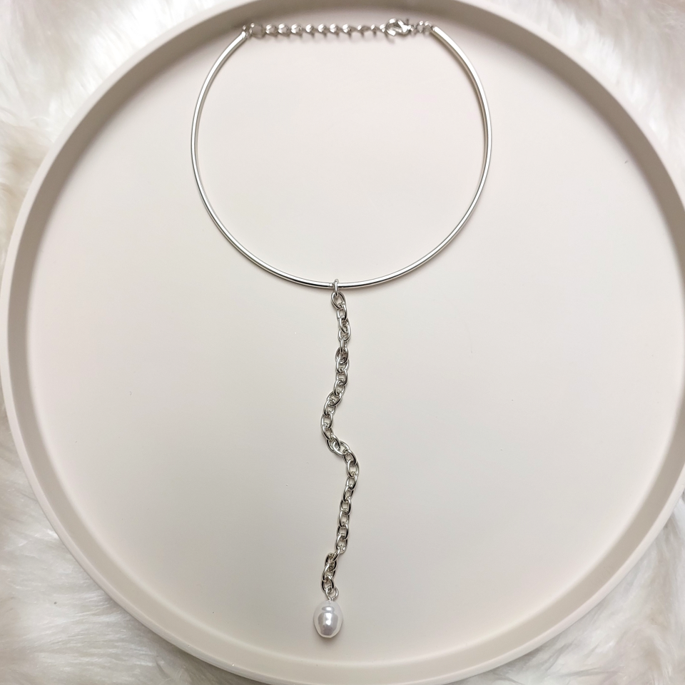 İnci Detay Choker Kolye