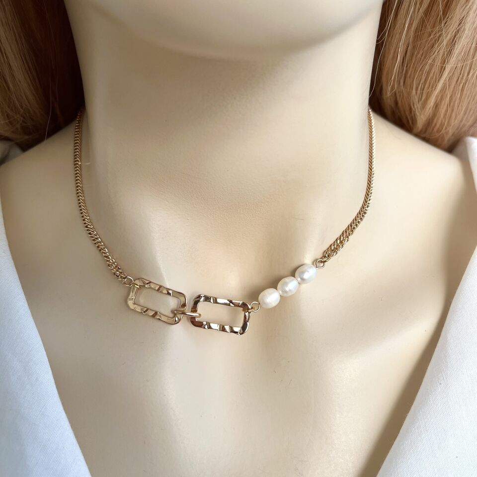 Xuping İnci Detaylı Kolye