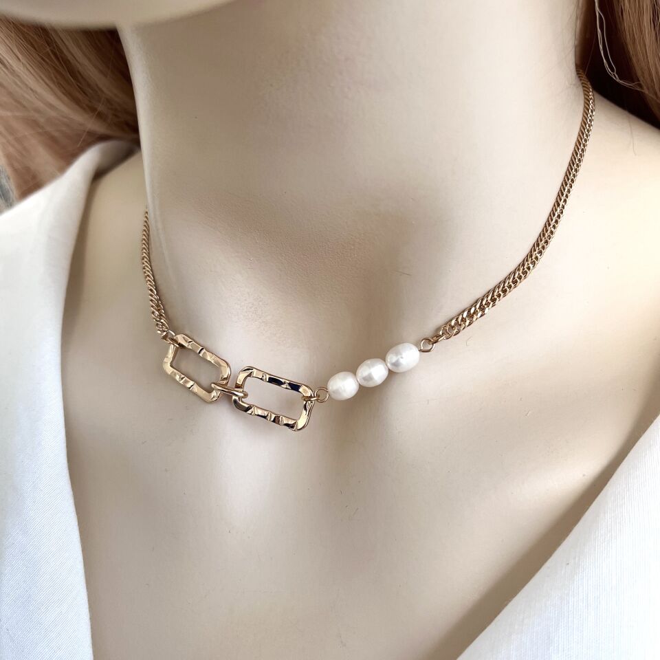 Xuping İnci Detaylı Kolye