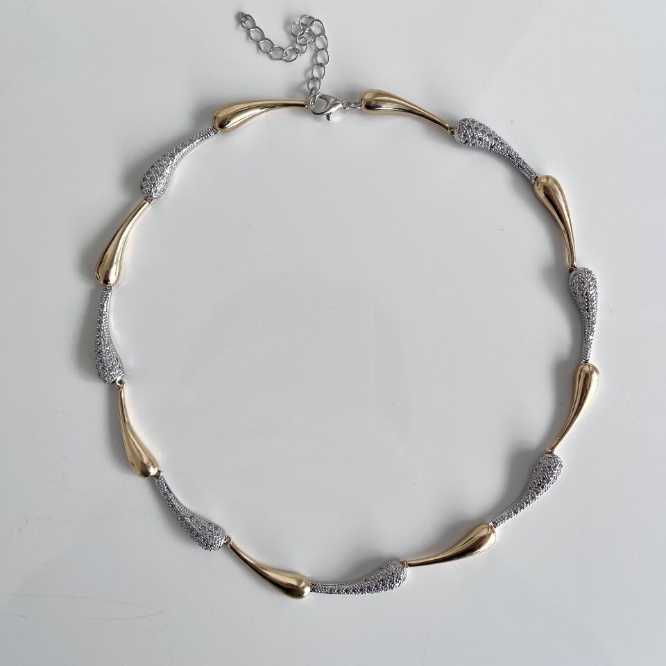 VIP Taşlı Bottega Kolye