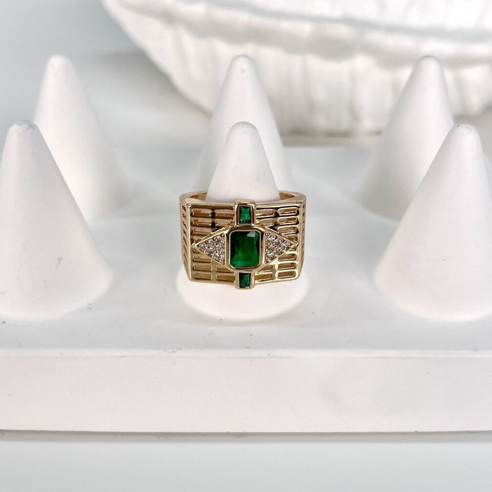 Özel Seri Yeşil Taşlı Yüzük