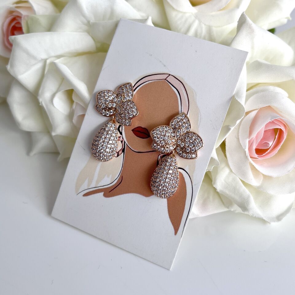 Xuping Taşlı Damla Küpe