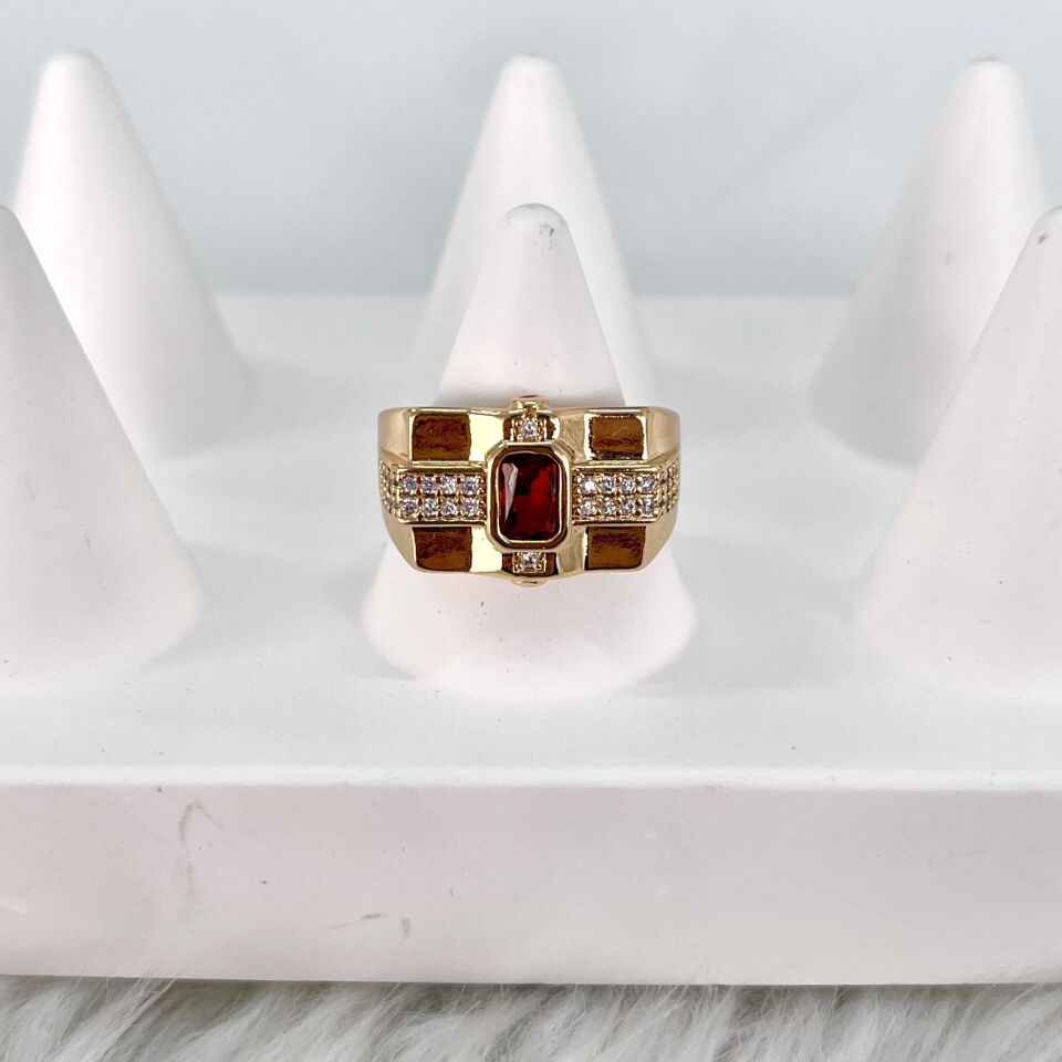 Özel Seri Kırmızı Taşlı Yüzük