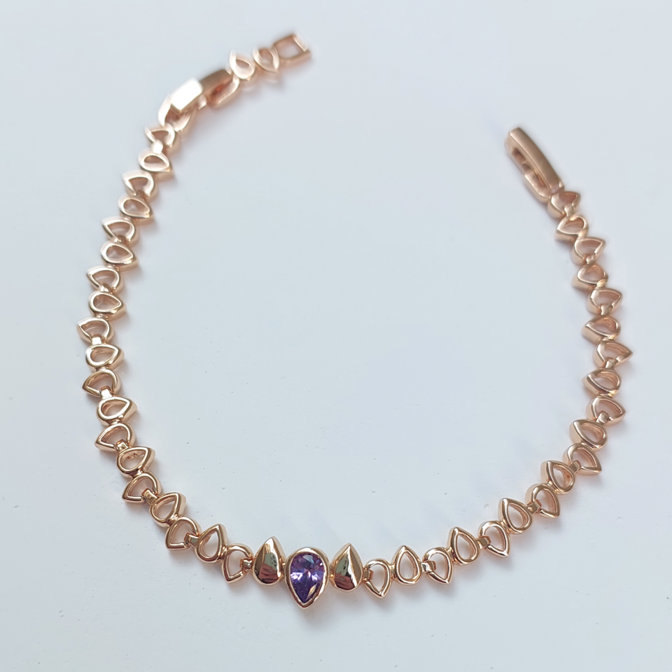 Xuping Vip Mor Zirkon Bileklik