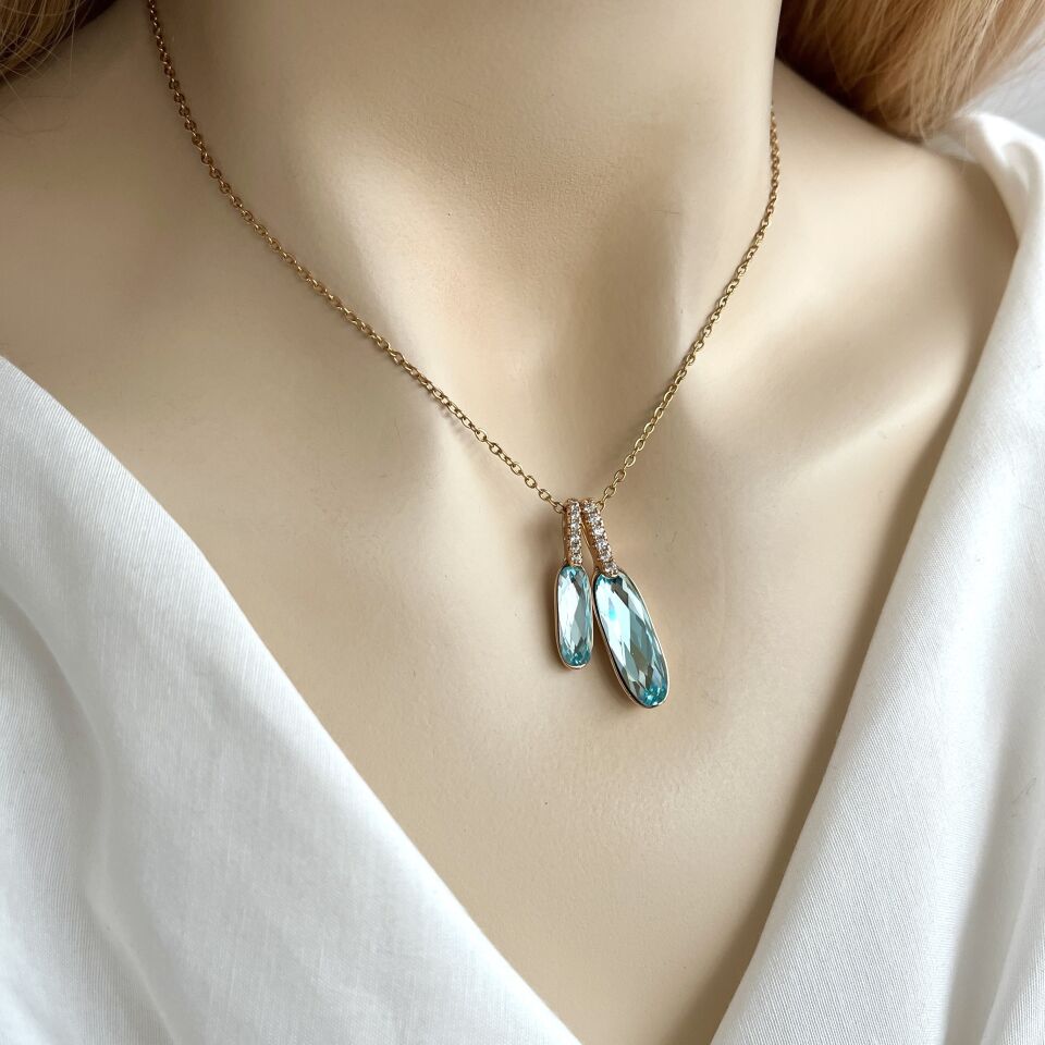 Xuping Mavi VIP Kolye