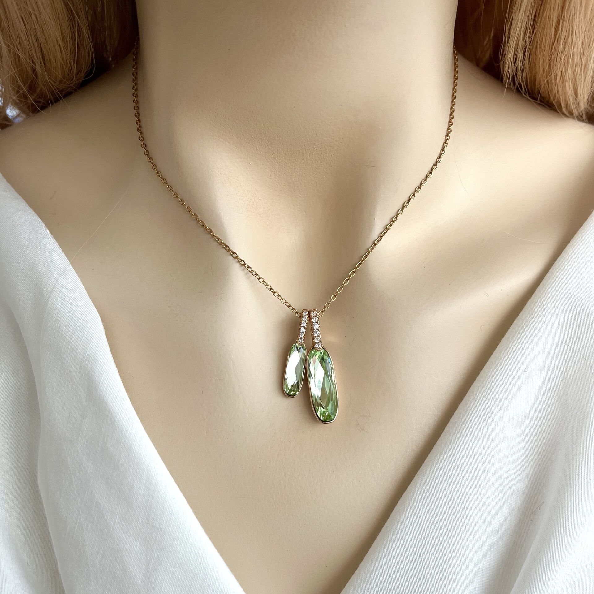 Xuping Yeşil VIP Kolye