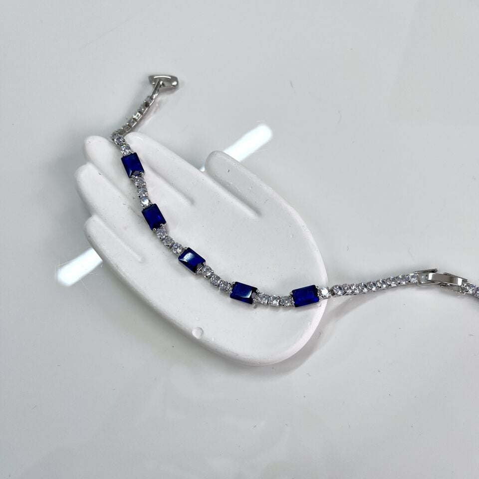 Özel Seri Rodyum Kaplama Zirkon Bileklik