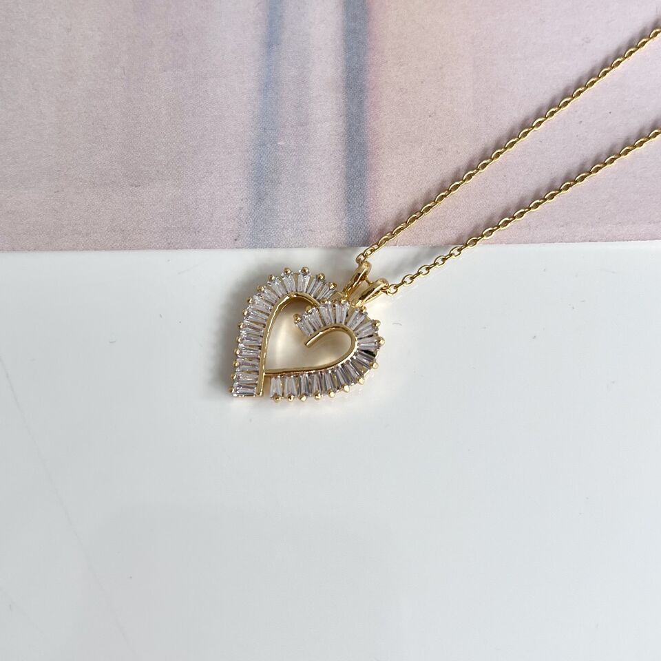 Çelik Baget Kalp Kolye