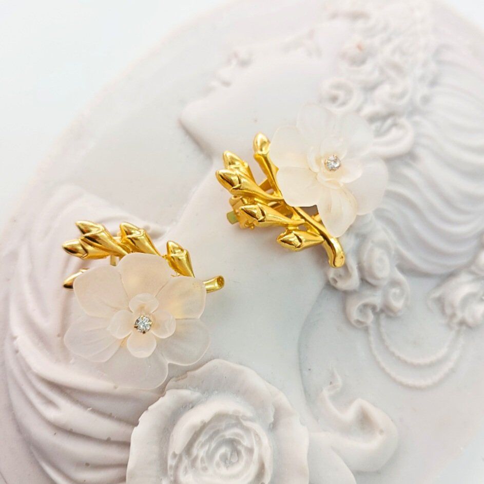 İthal Seri Çiçek Küpe