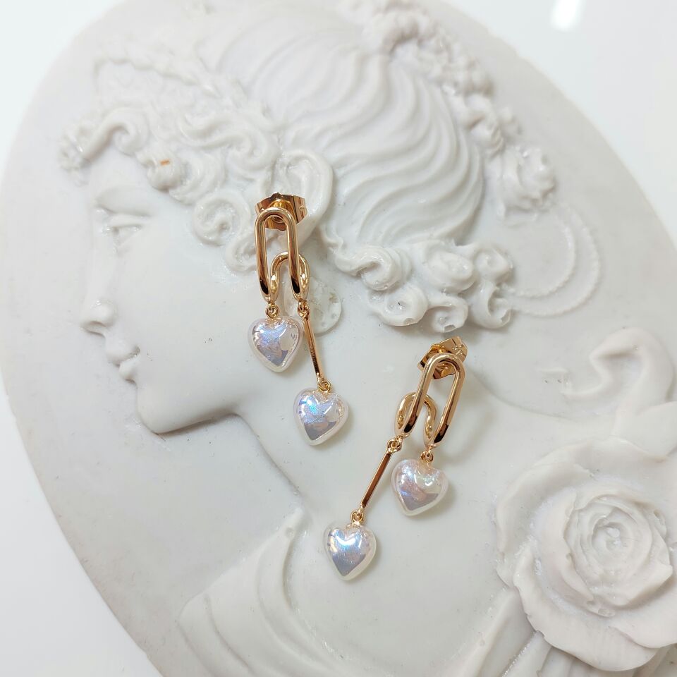 Xuping Sallantı Kalp Küpe