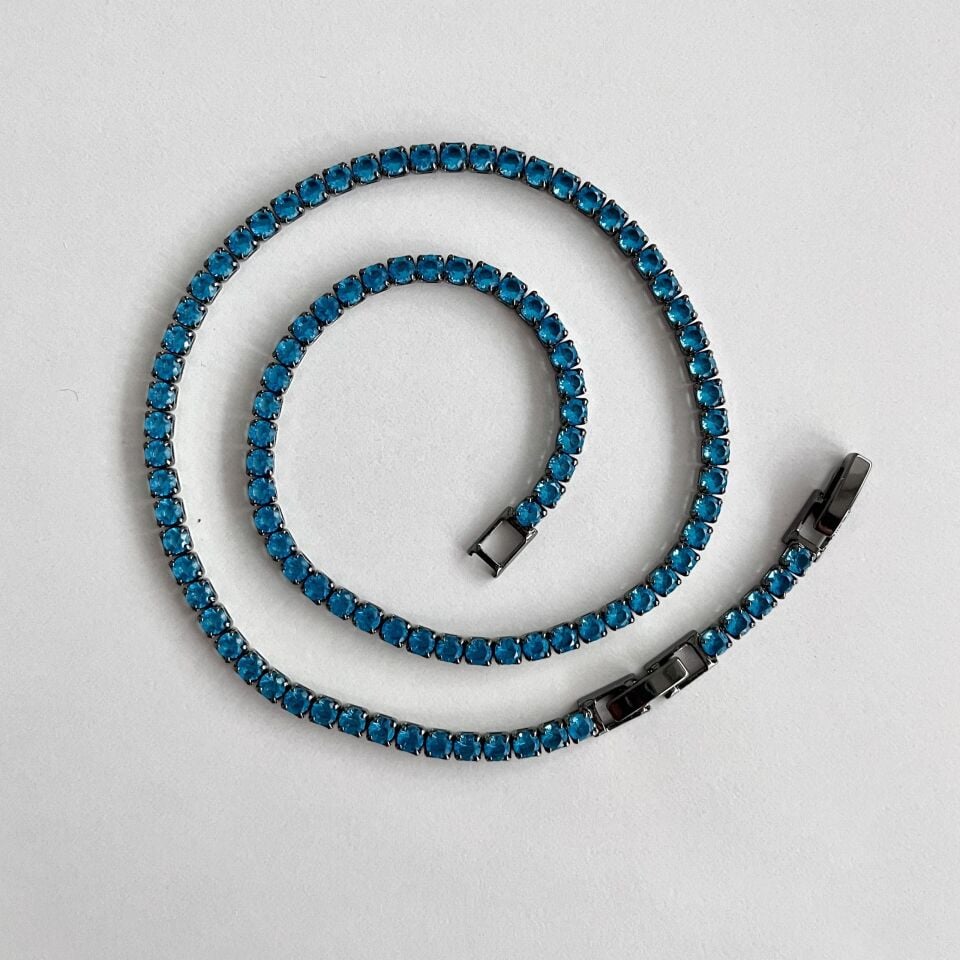 Özel Seri Mavi Su Yolu Kolye