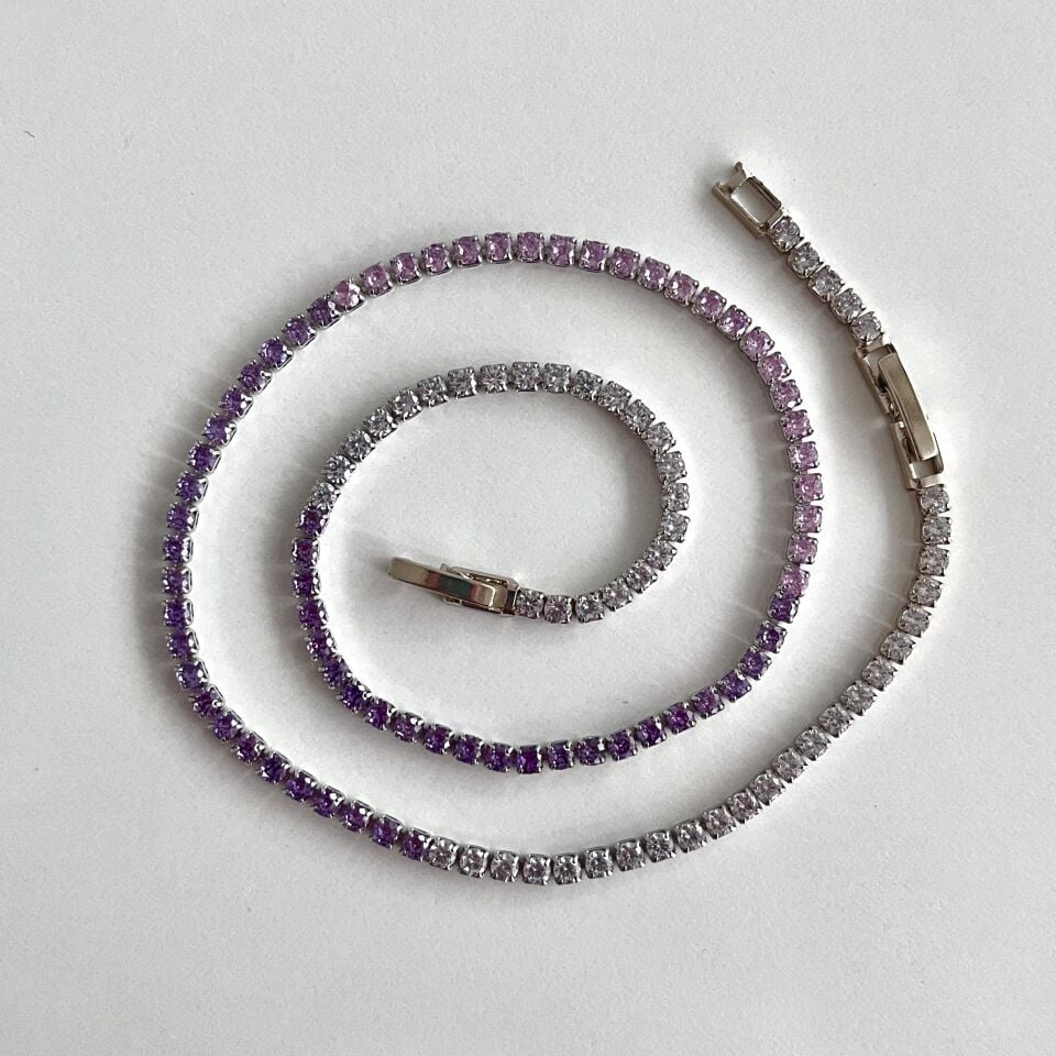 Özel Seri Mor Su Yolu Kolye