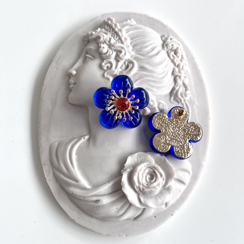 İthal Çiçek Küpe