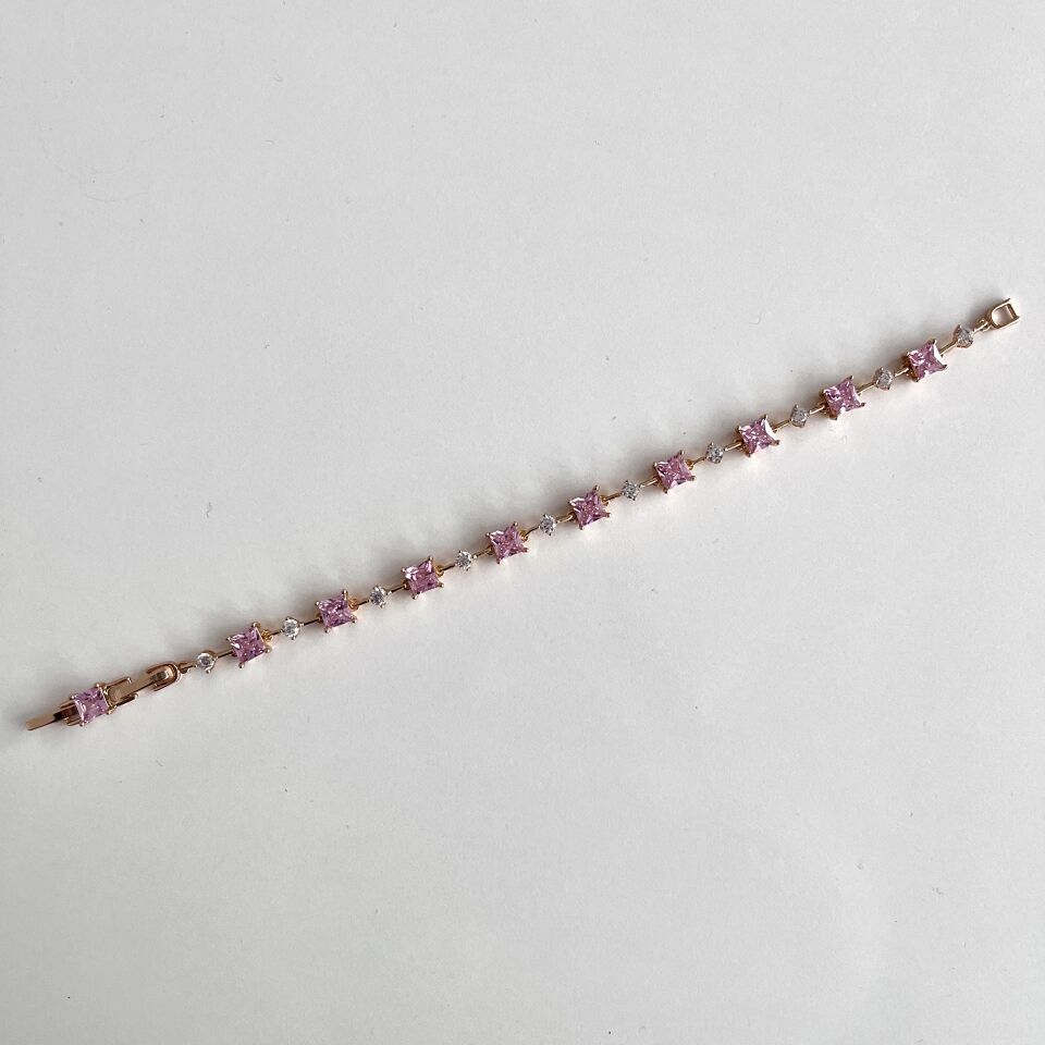 Xuping Pembe Zirkon Bileklik