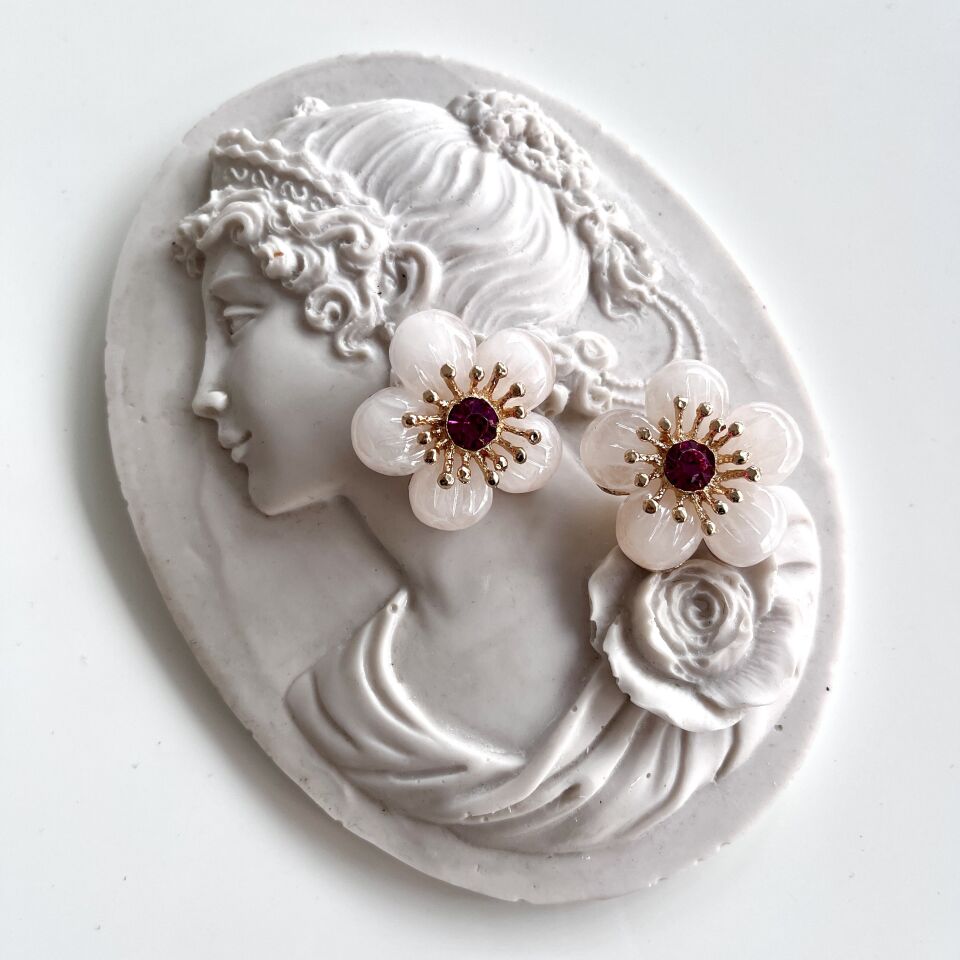 İthal Çiçek Küpe