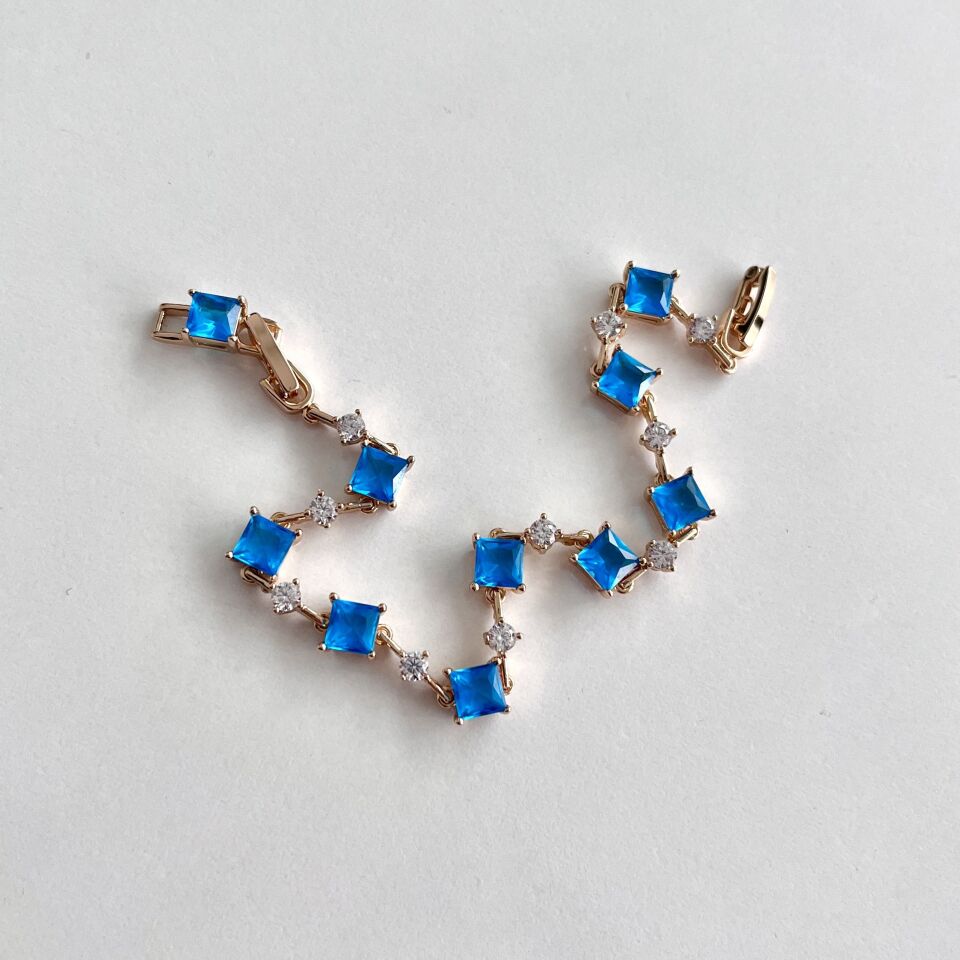 Xuping Mavi Zirkon Bileklik