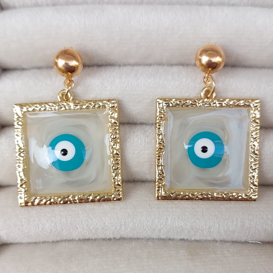 Nazar Boncuğu Küpe