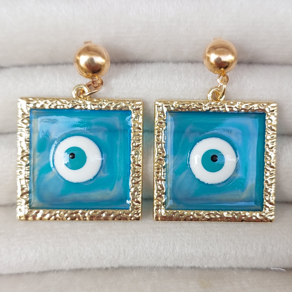 Nazar Boncuğu Küpe