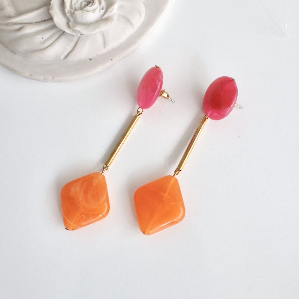 İthal Reçine Küpe