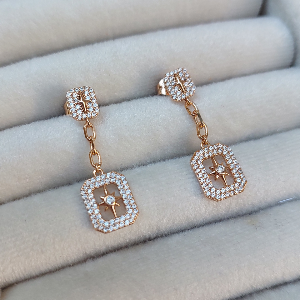 Xuping Zirkon Taşlı Küpe