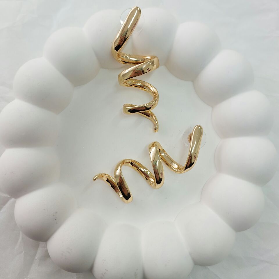 Pirinç Prizma Plaka Küpe