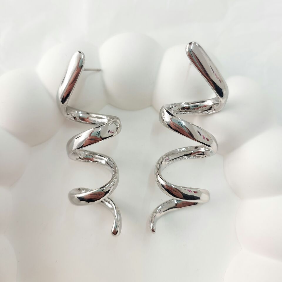 Pirinç Prizma Plaka Küpe