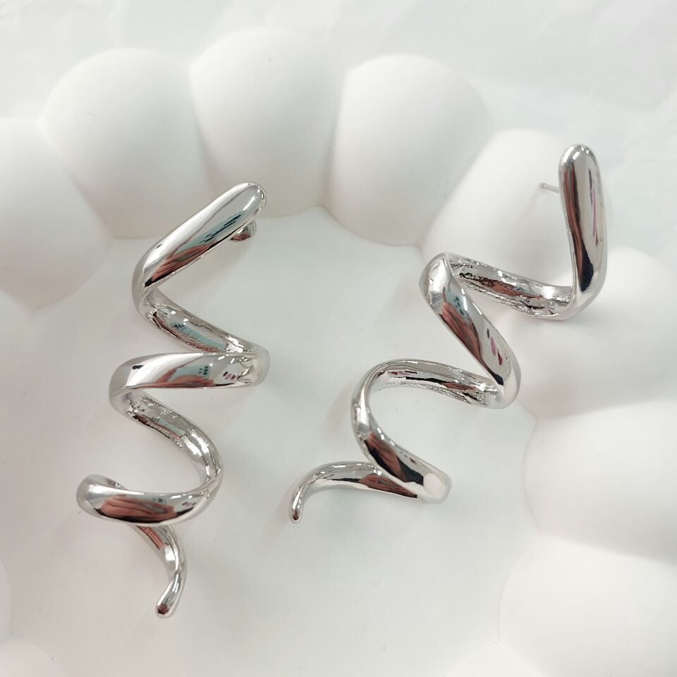 Pirinç Prizma Plaka Küpe