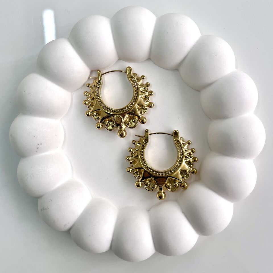 Çelik Büyük Boy Halka Küpe