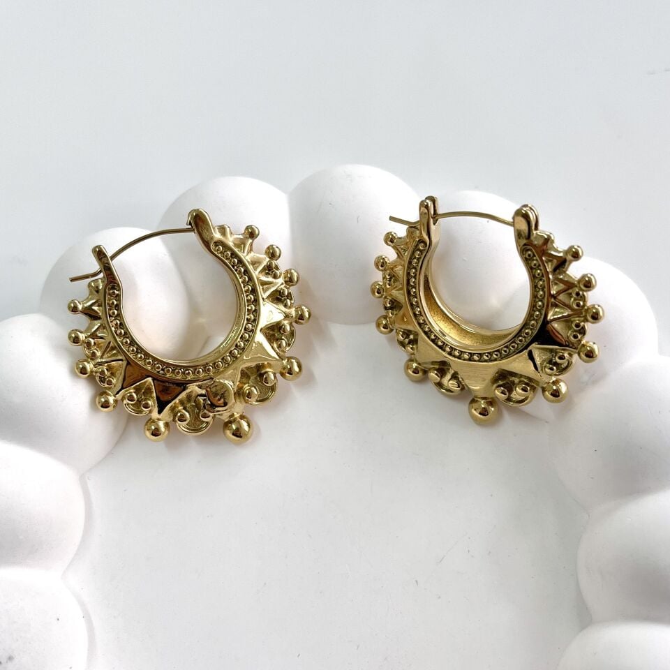 Çelik Büyük Boy Halka Küpe