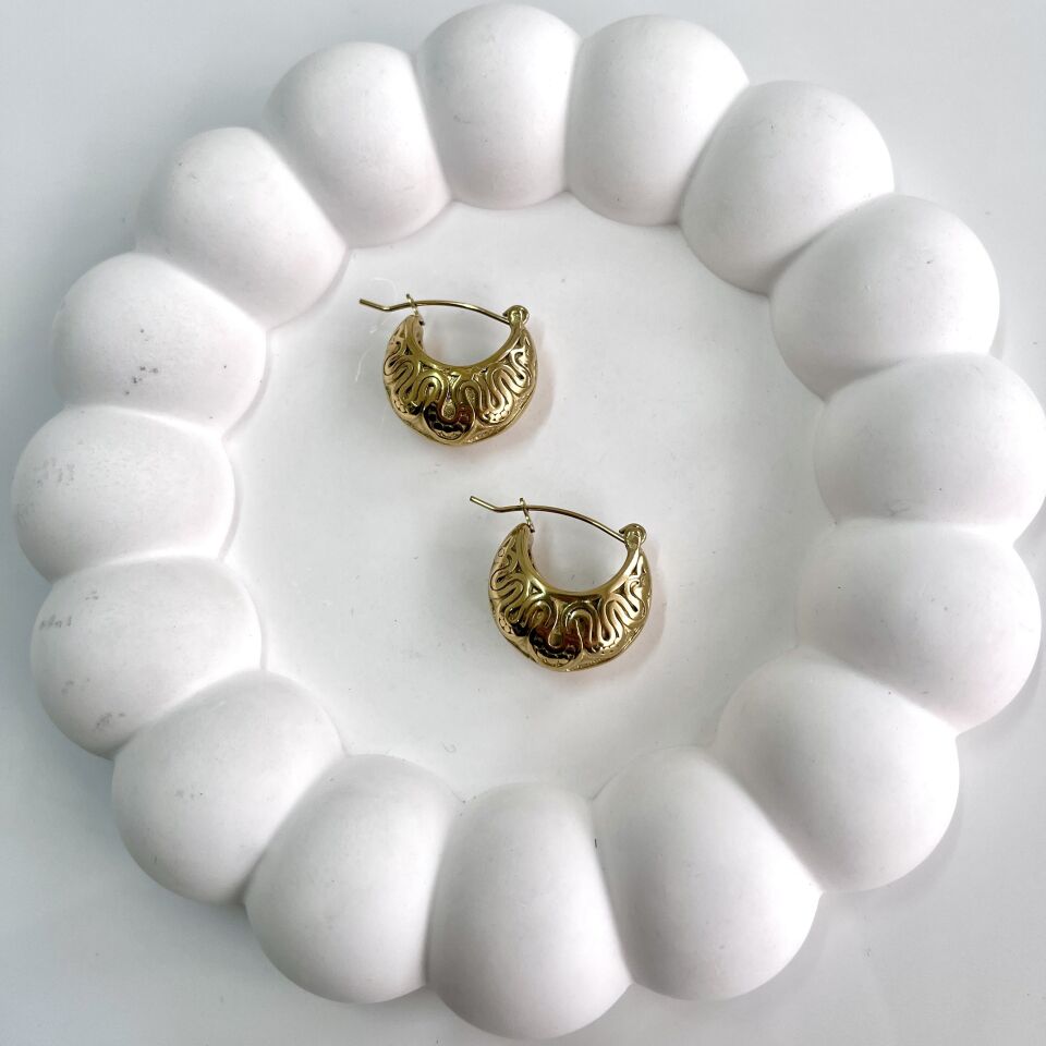 Çelik Minimal Küpe