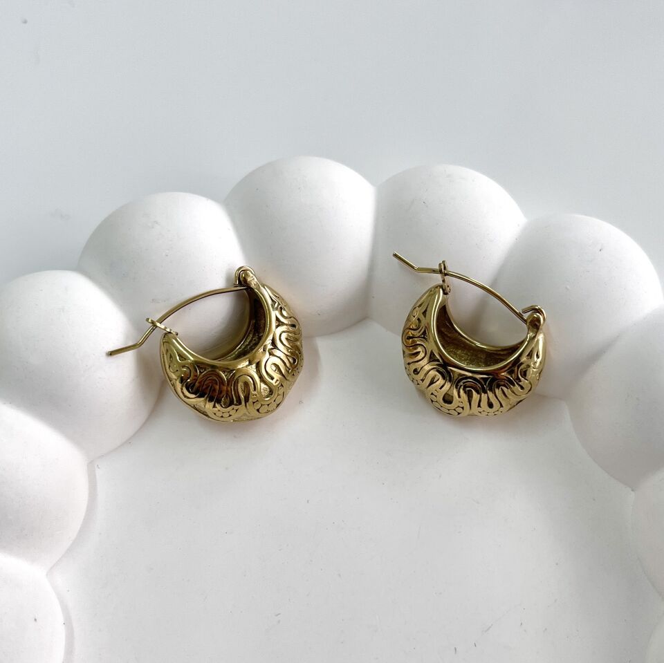 Çelik Minimal Küpe