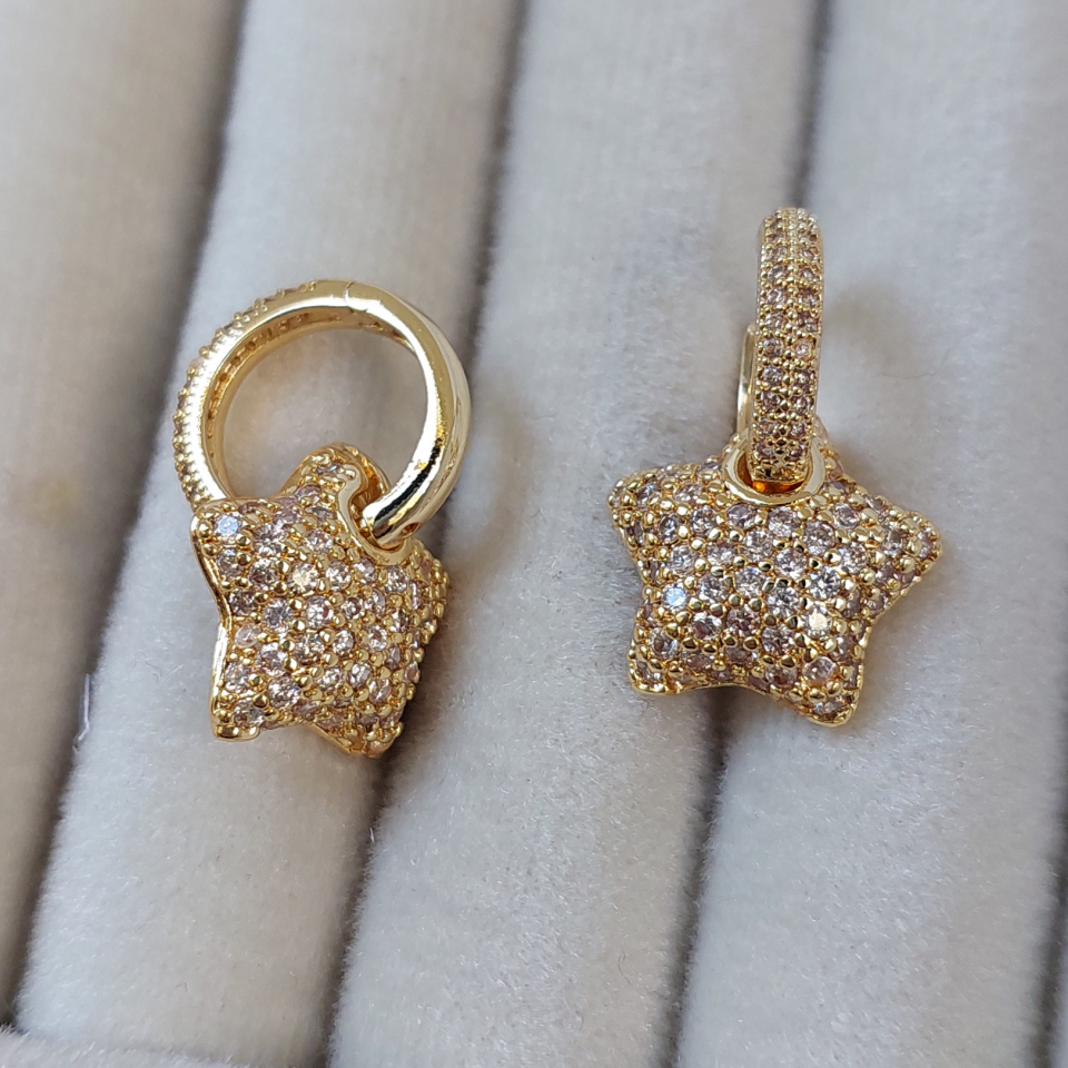 Vip Özel Seri Zirkon Yıldız Küpe