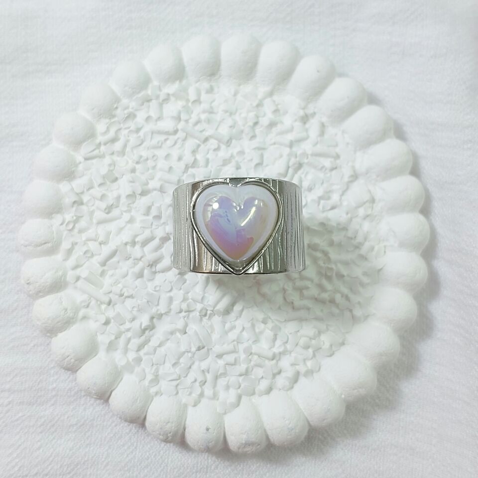 Kalp Çelik Yüzük (silver)