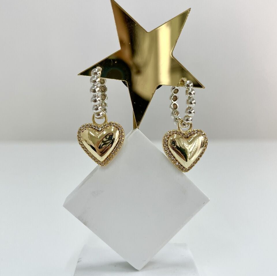 Özel Seri Kalp Küpe