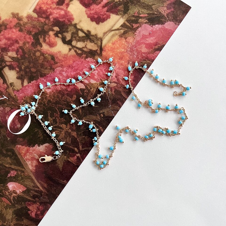 Xuping Mavi Boncuk Kolye