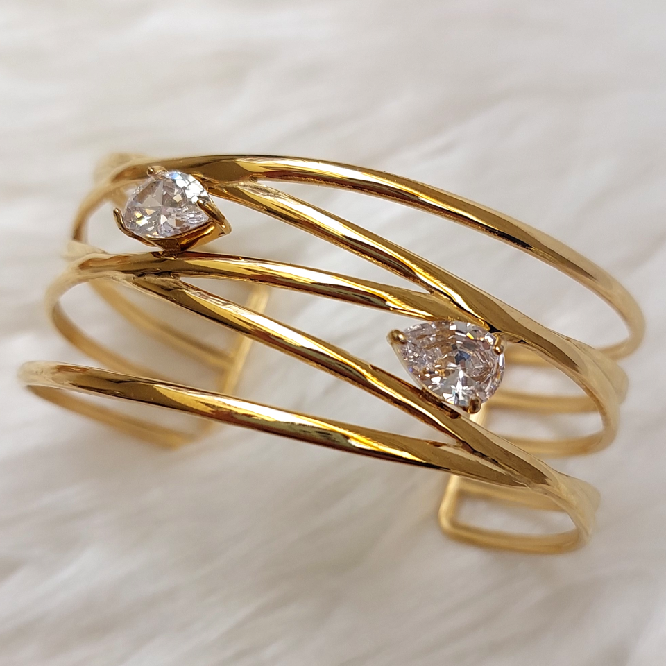 Taşlı Çelik Kelepçe