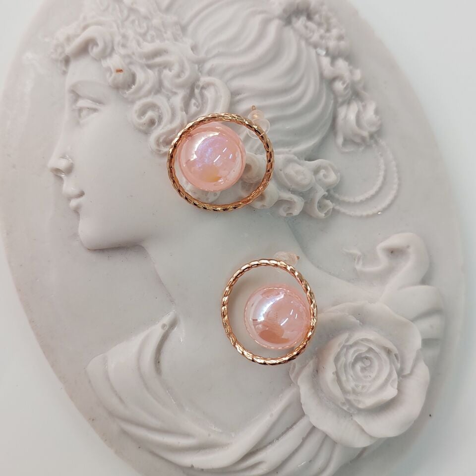 Balon Küpe (Rose Gold)