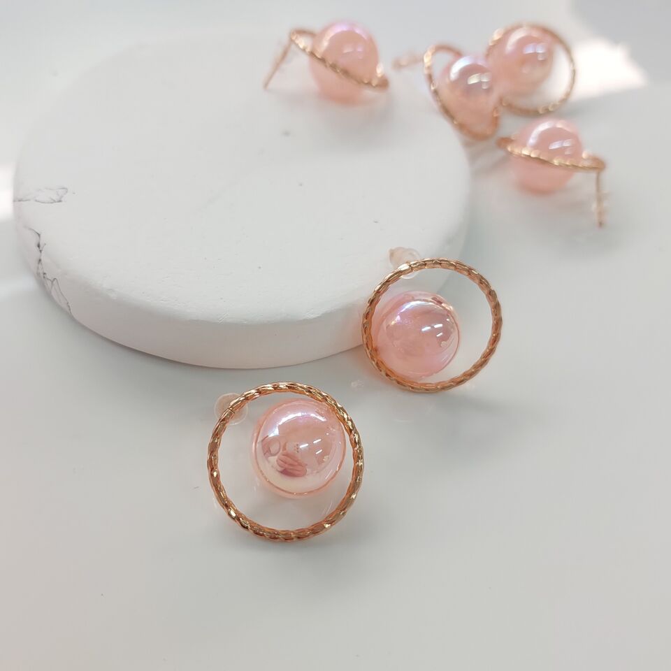 Balon Küpe (Rose Gold)