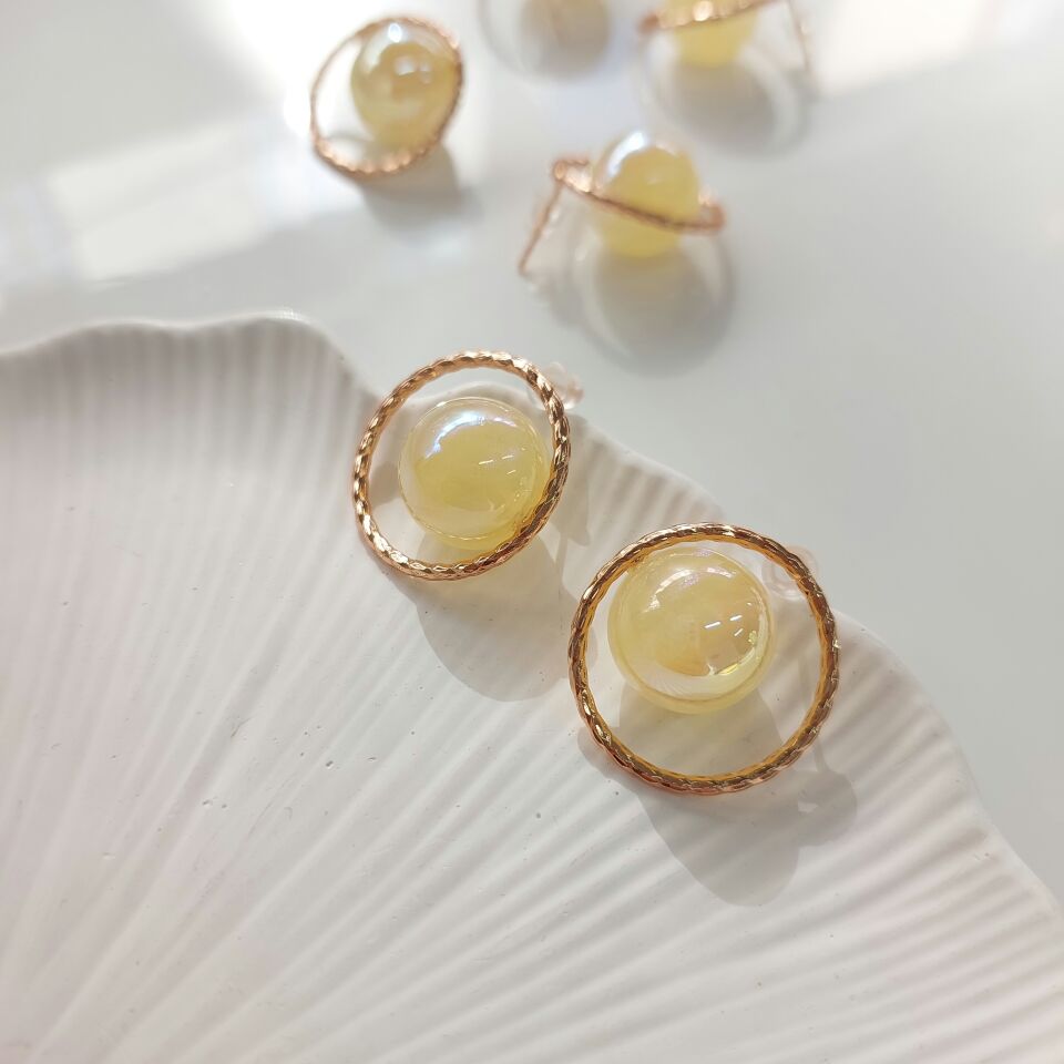 Balon Küpe (Rose Gold)