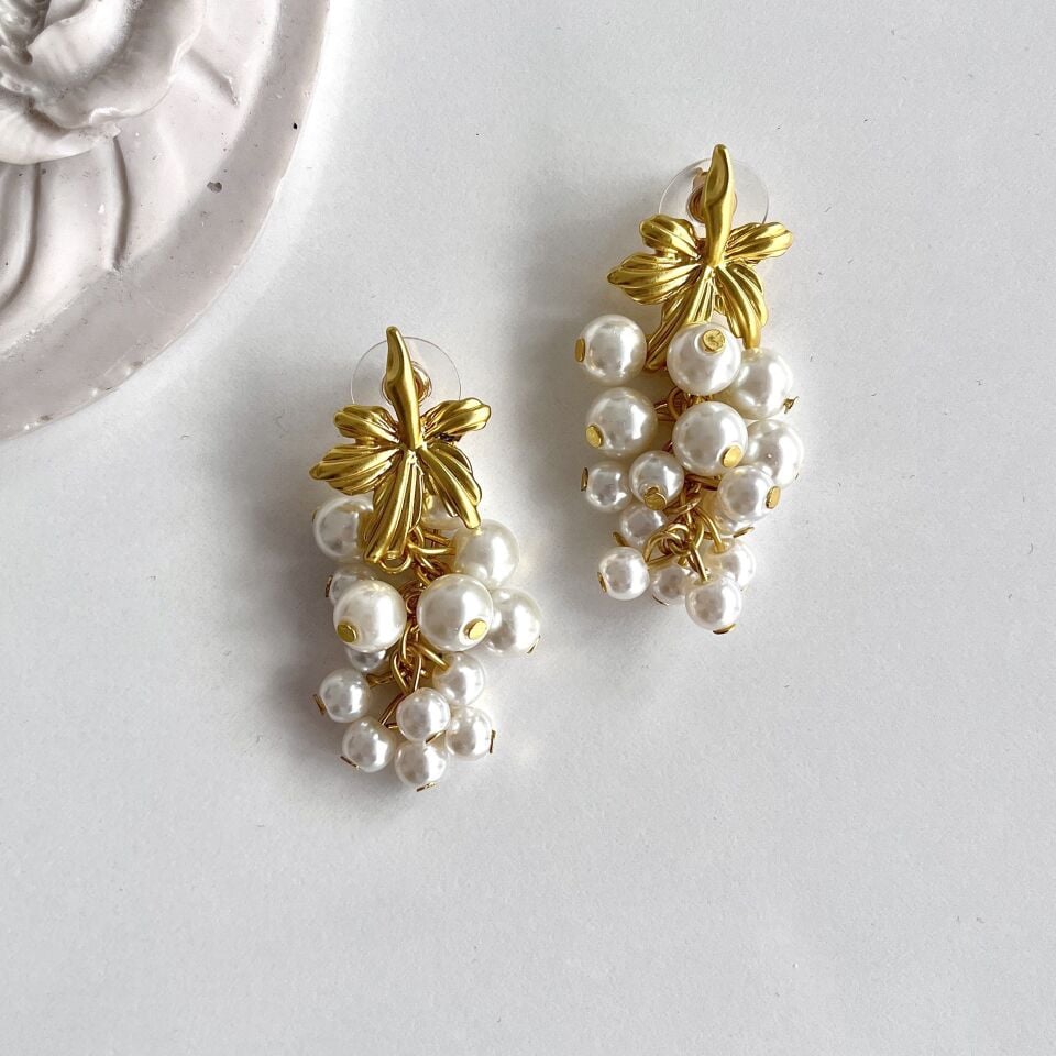 İthal İnci Sallantı Küpe