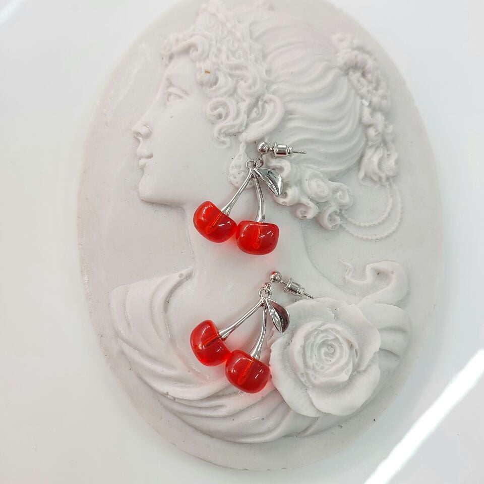 Vip Kiraz Küpe (Gümüş)