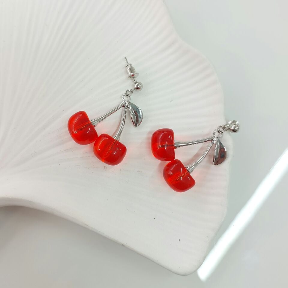 Vip Kiraz Küpe (Gümüş)