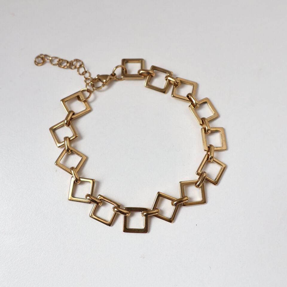 Çelik Geometrik Bileklik