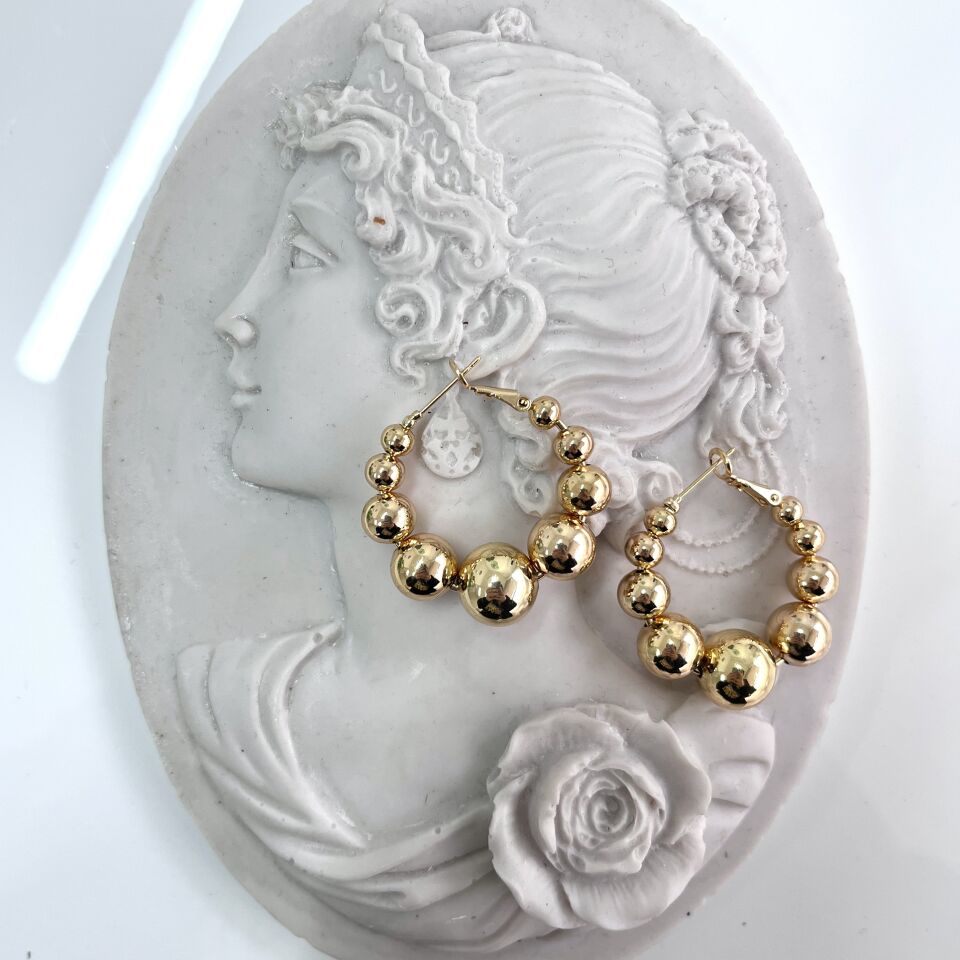 Xuping Büyük Boy Topçuk Küpe